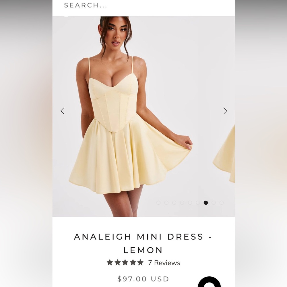 Yellow Babyboo mini dress